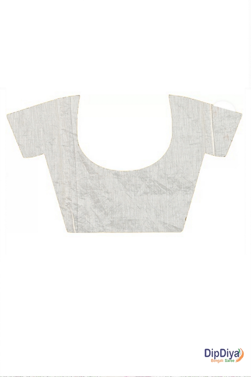 White Cotton Varitikath Kantha Stitch Saree (600)